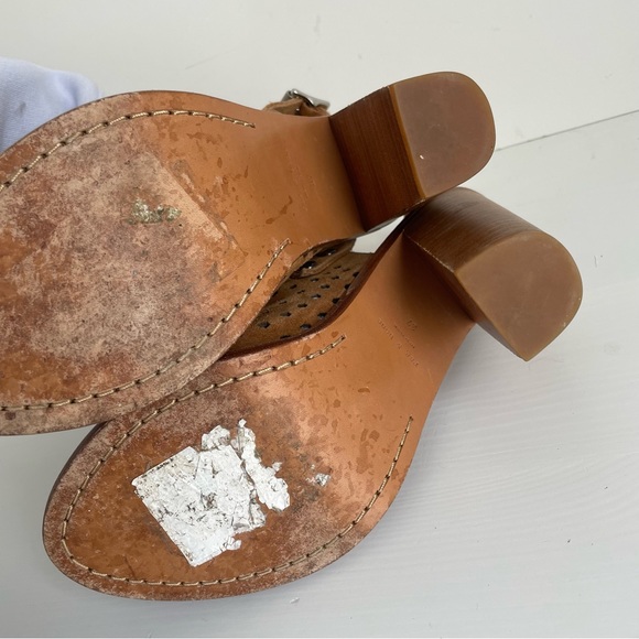 Rag & Bone Wyatt Perforated Suede Sandal, Tan - Picture 5 of 9